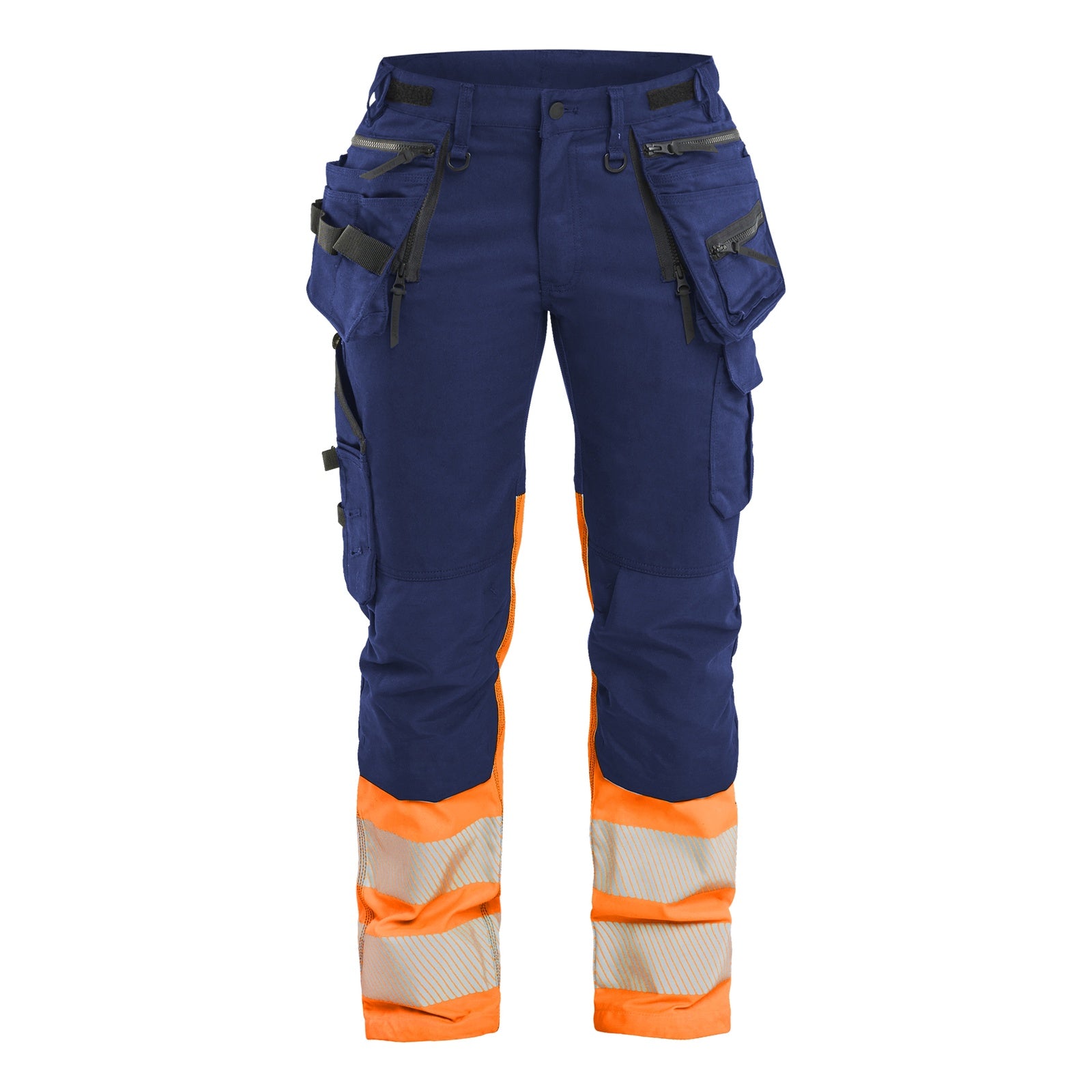 Blaklader BLAKLADER 70301149 | Women's Hi vis Trousers Stretch Hi Vis Reflective Work Trousers Women - Cordura Denim - 703011498953