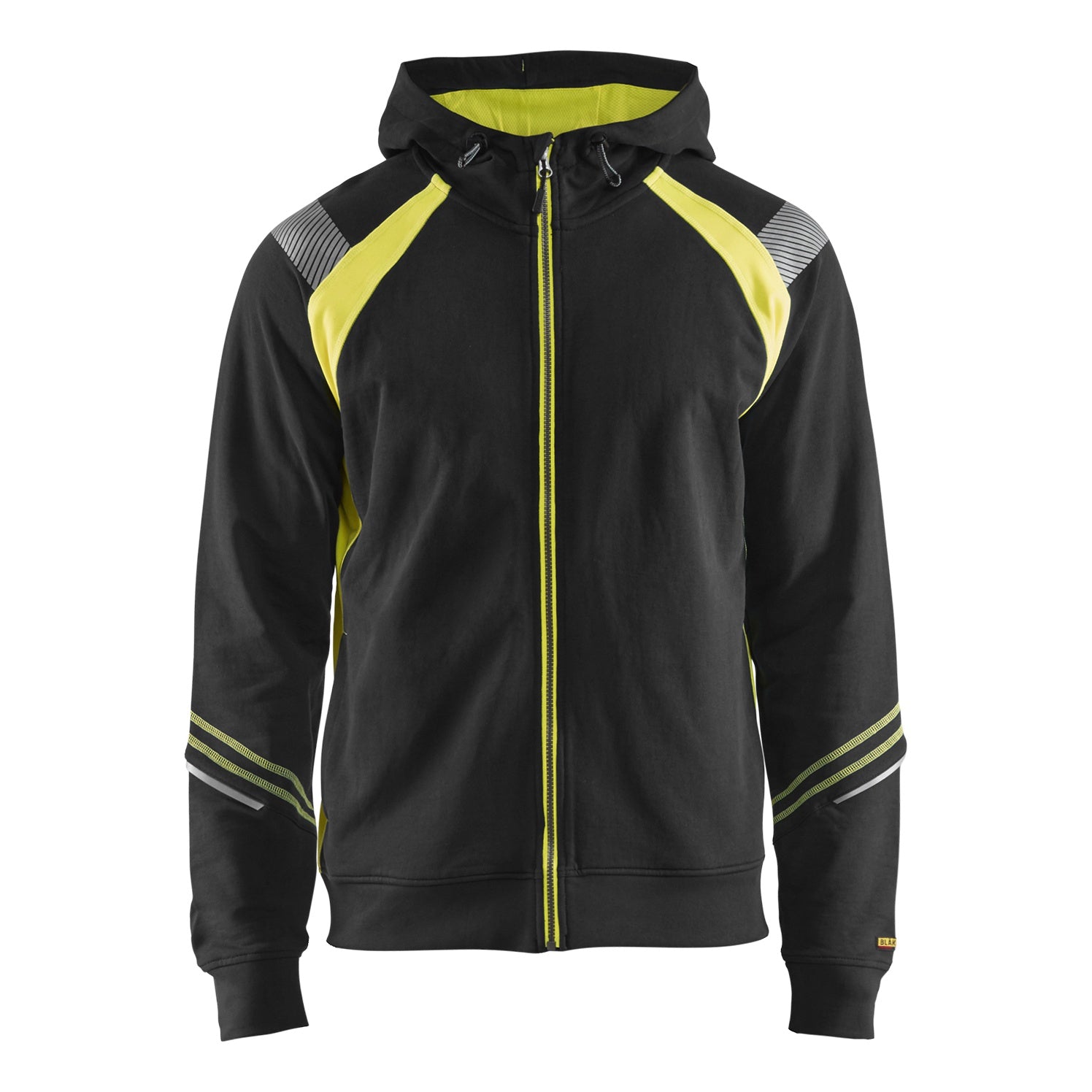 Blaklader BLAKLADER 34331158 Hoodie with Full Zip Hi Vis Reflective Hoodie Work Sweatshirt MEN - 100% Cotton - 343311589933