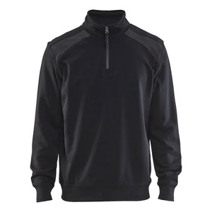 Blaklader BLAKLADER 33531158 Half Zip 2 Tone Sweatshirt Work Sweatshirt MEN - 100% Cotton - 335311589996