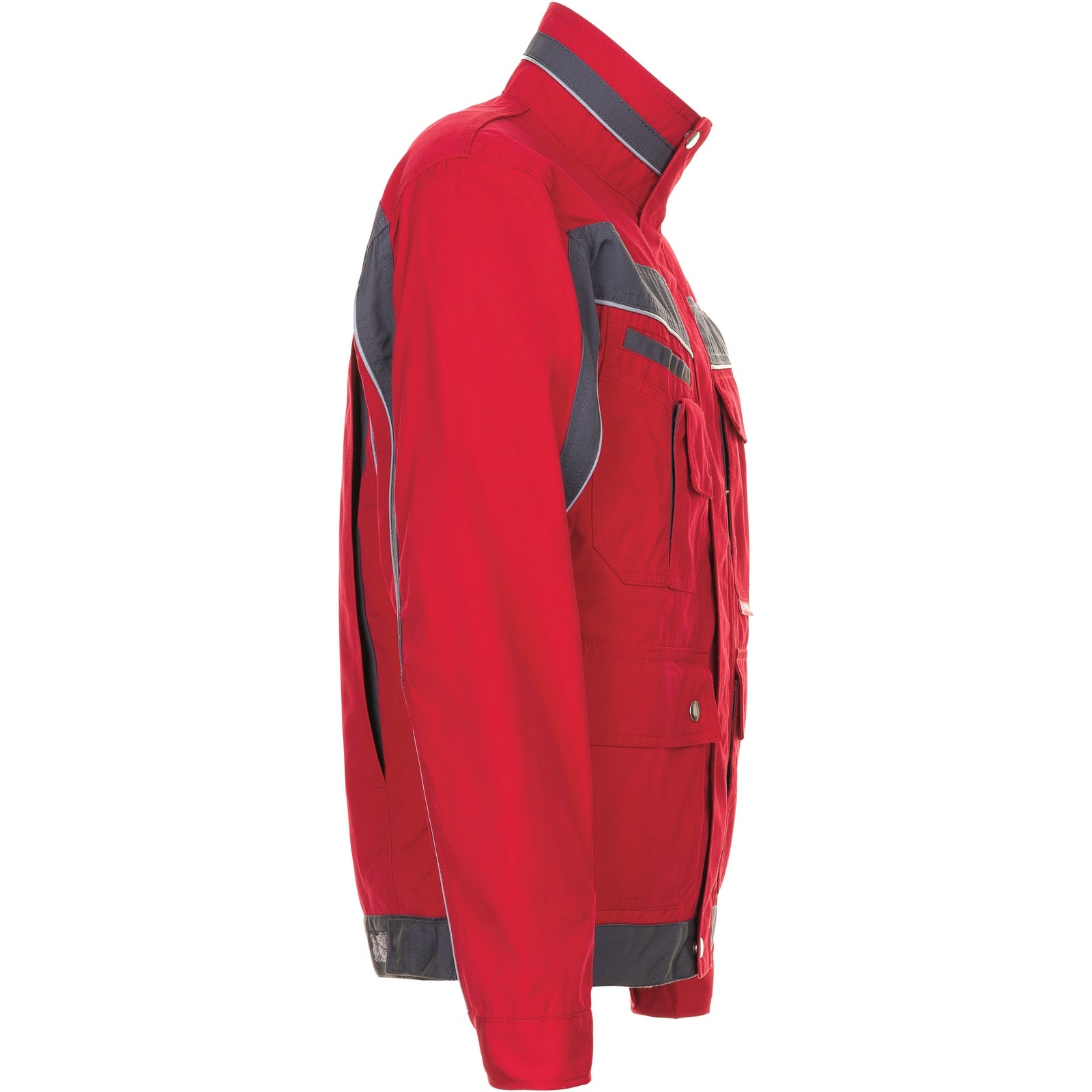 Planam Plaline Waisted Jacket red/slate - Model view 3