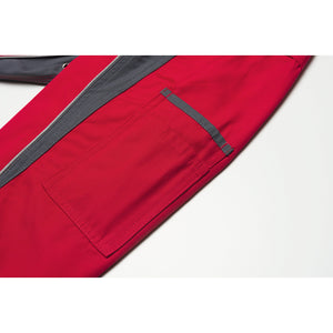 Planam Plaline Waisted Jacket red/slate - The sleeve pocket provides space for anything that needs to be put away quickly.