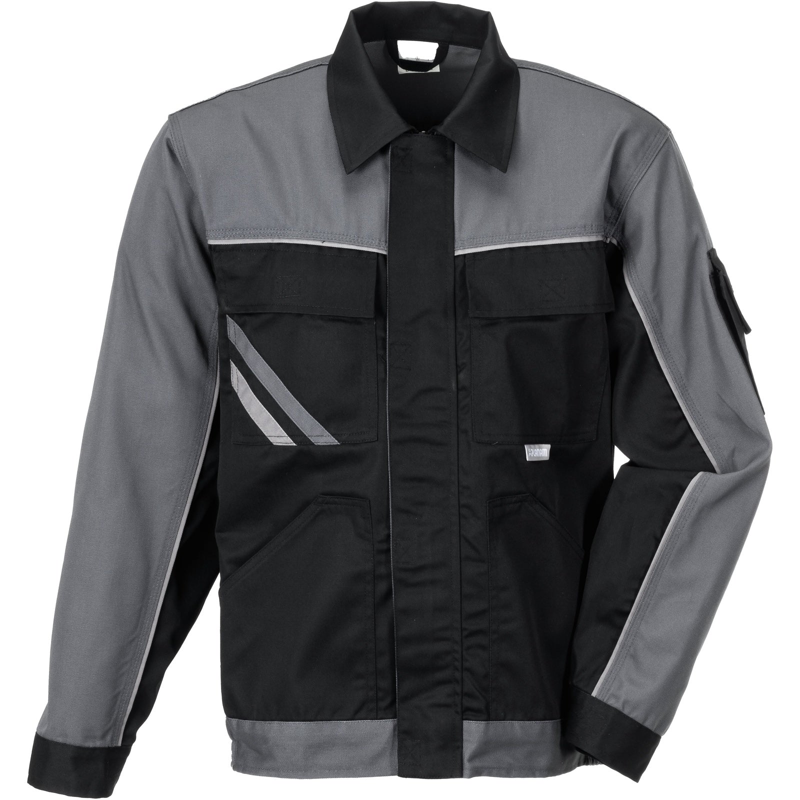 Planam Highline Waisted Jacket black/slate/zinc - Model view 1