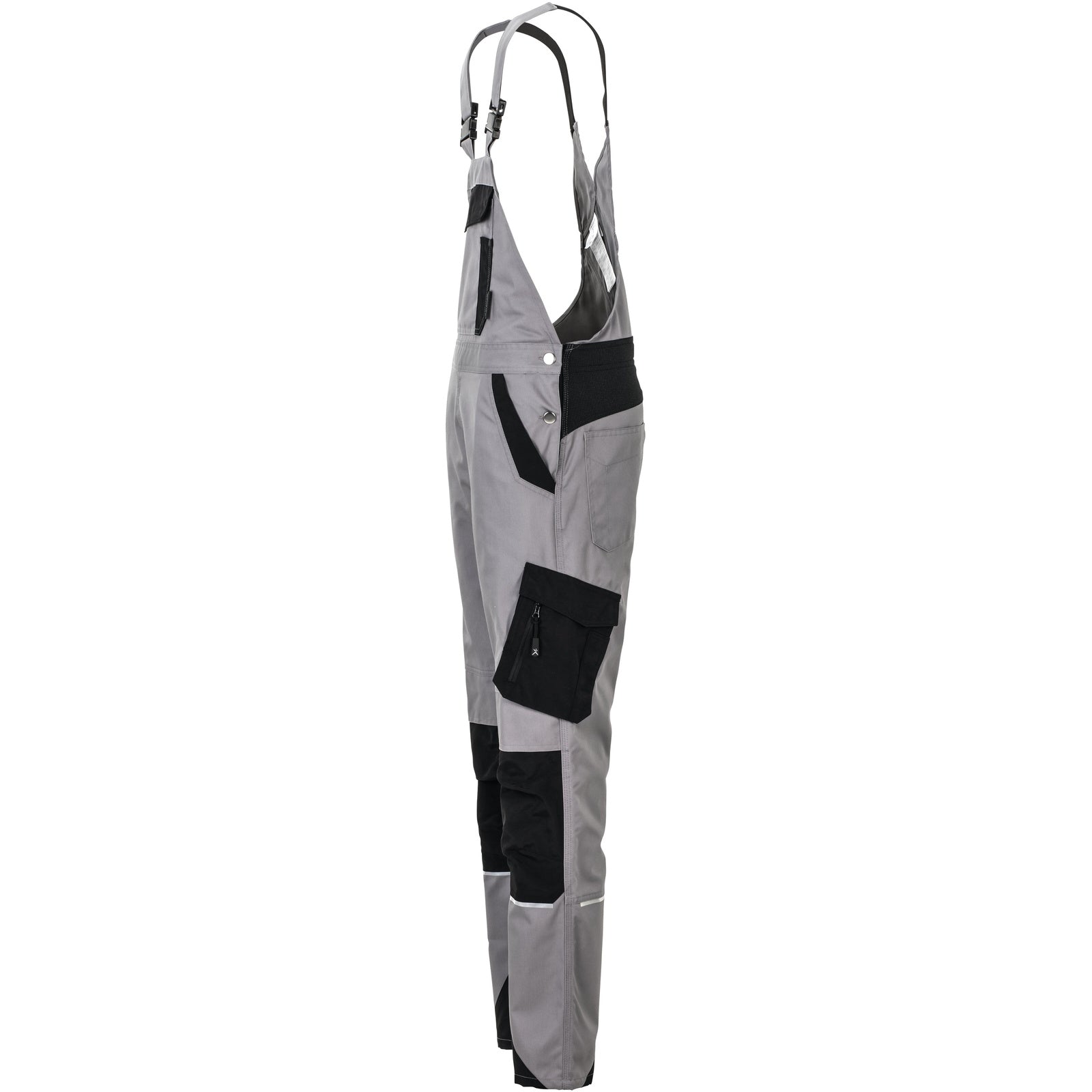 Planam Norit Women's dungarees zinc/black - Model view 4