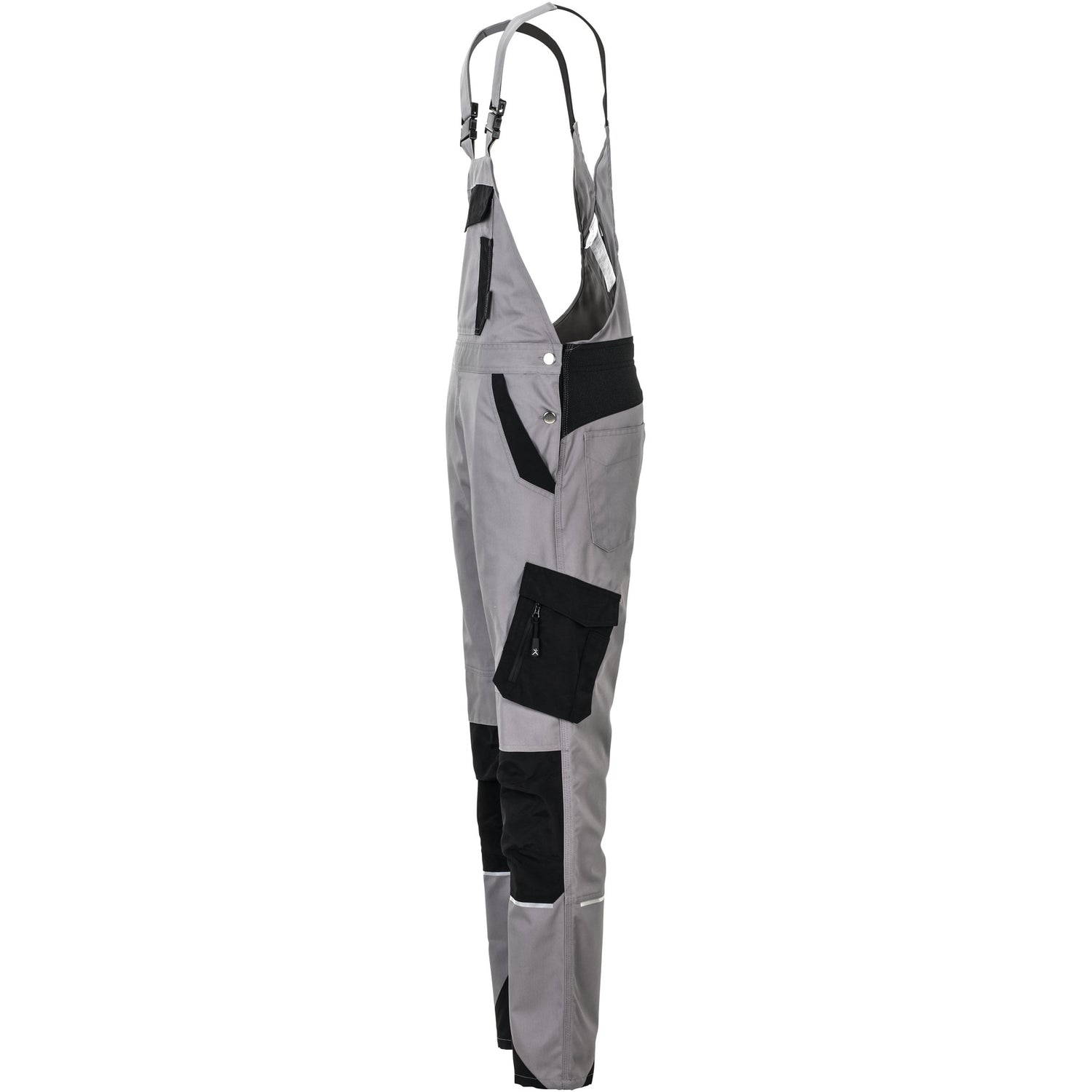 Planam Norit Women's dungarees zinc/black - Model view 4