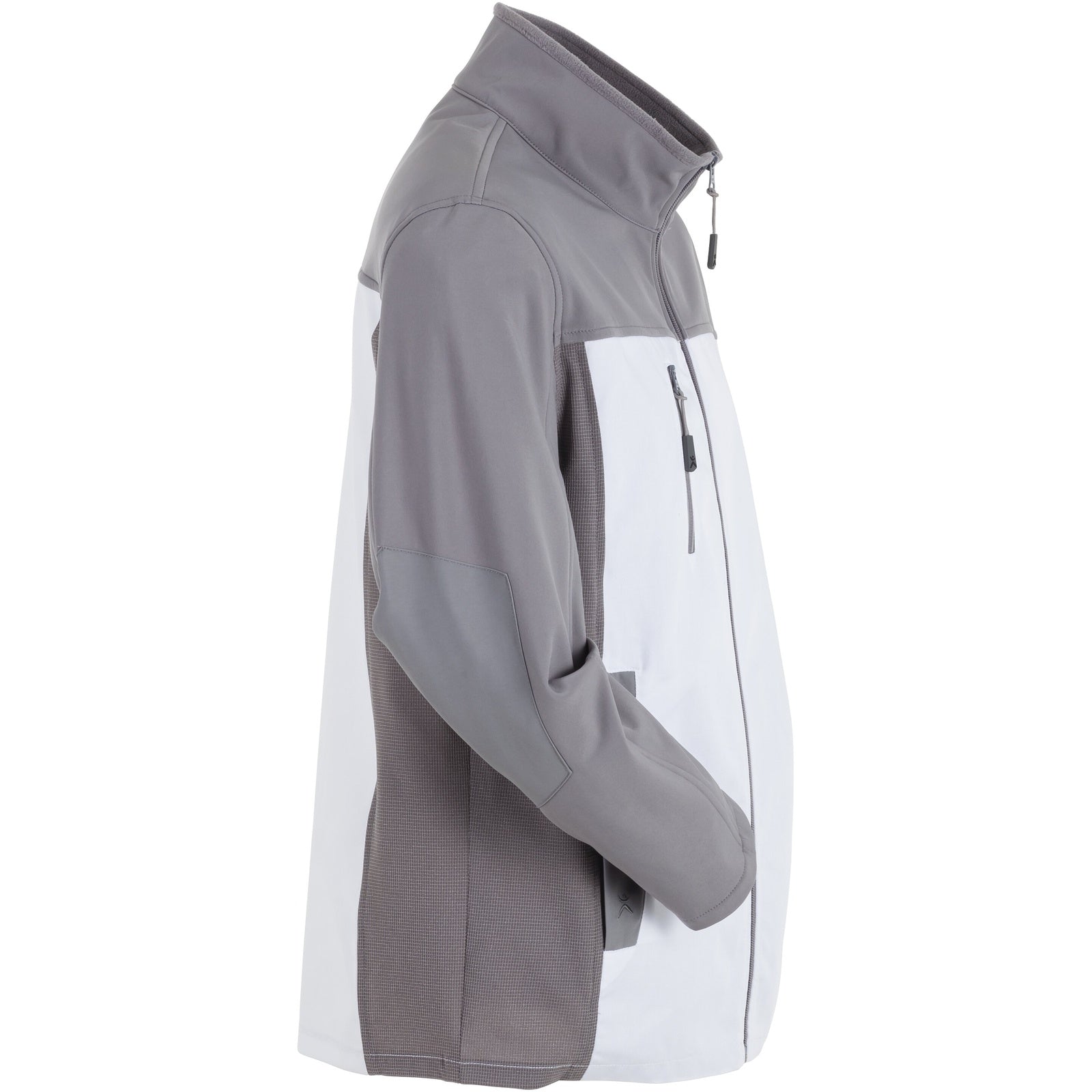 Planam Norit Men's Hybrid jacket white/zinc - Model view 3