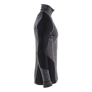 Blaklader 48991732 Underwear zip neck top WARM 100% merino - 489917329699_CR
