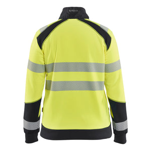 Blaklader BLAKLADER 35082528 Hi Vis Reflective Half-zip Work Sweatshirt WOMEN - Brushed Inside - 350825283399_2