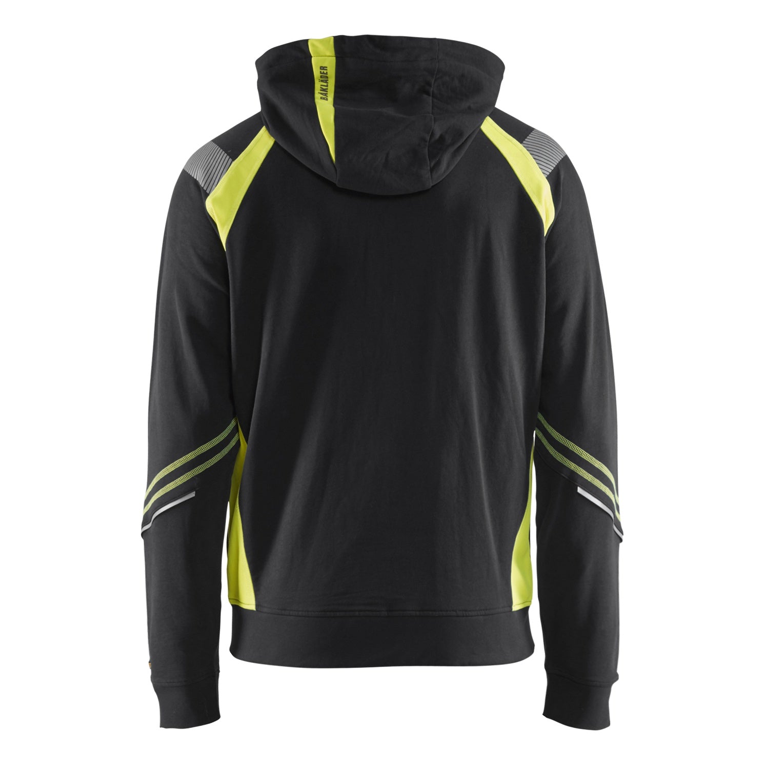 Blaklader BLAKLADER 34331158 Hoodie with Full Zip Hi Vis Reflective Hoodie Work Sweatshirt MEN - 100% Cotton - 343311589933_2