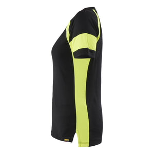 Blaklader BLAKLADER 35241030 Women's T shirt with Hi Vis Hi Vis Reflective Short Sleeve Work T-Shirt WOMEN - 100% Cotton - 352410309933_CL