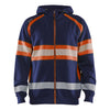 Blaklader BLAKLADER 35521158 Hi Vis Hoodie Hi Vis Reflective Hoodie Work Sweatshirt MEN - 100% Cotton - 355211588953