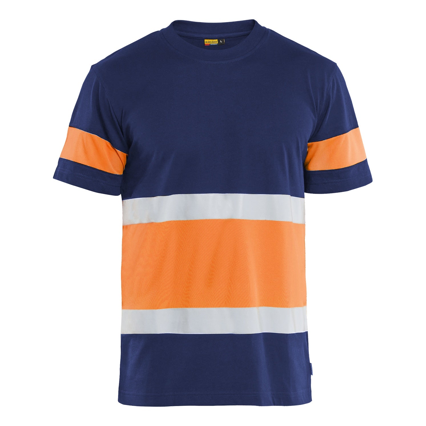 Blaklader BLAKLADER 33871030 Hi Vis T shirt Hi Vis Reflective Short Sleeve Work T-Shirt MEN - 100% Cotton - 338710308853