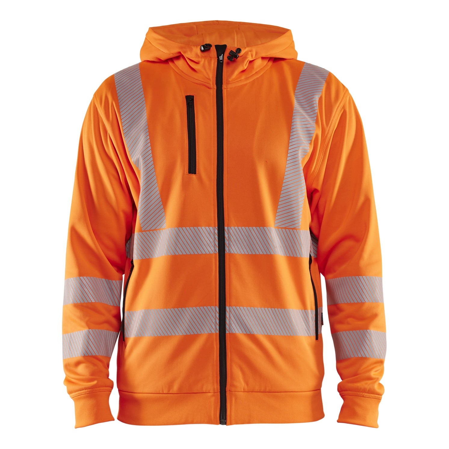 Blaklader BLAKLADER 35652538 Hi Vis Hoodie Full Zip Hi Vis Reflective Hoodie Work Sweatshirt MEN - Breathable - 356525385300
