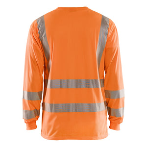 Blaklader BLAKLADER 33851013 Hi Vis UV Long sleeved T shirt Hi Vis Reflective Long Sleeve Work T-Shirt MEN - 100% Polyester - 338510135300_2
