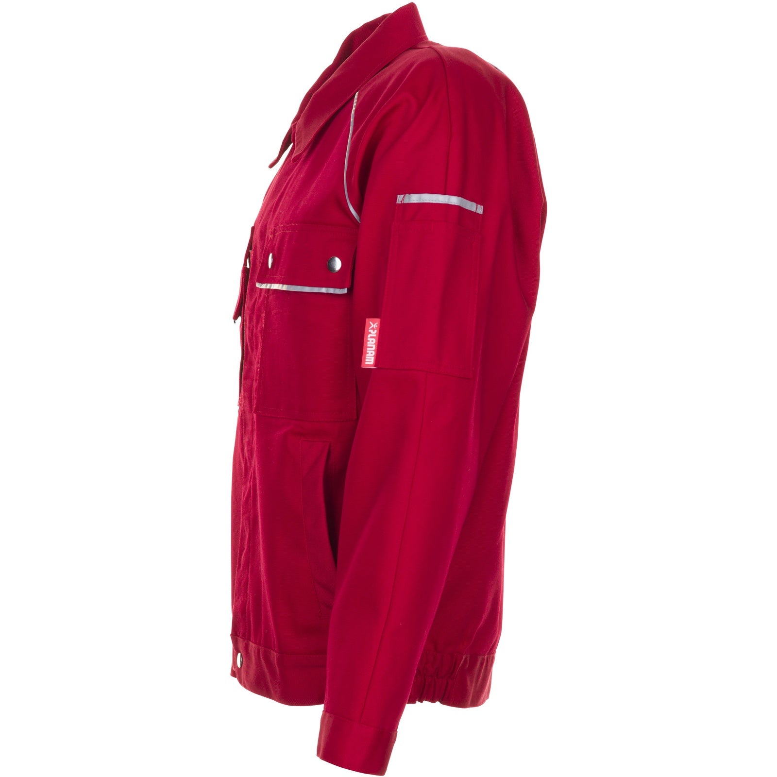 Planam Canvas 320 Waisted Jacket red/red - Model view 4