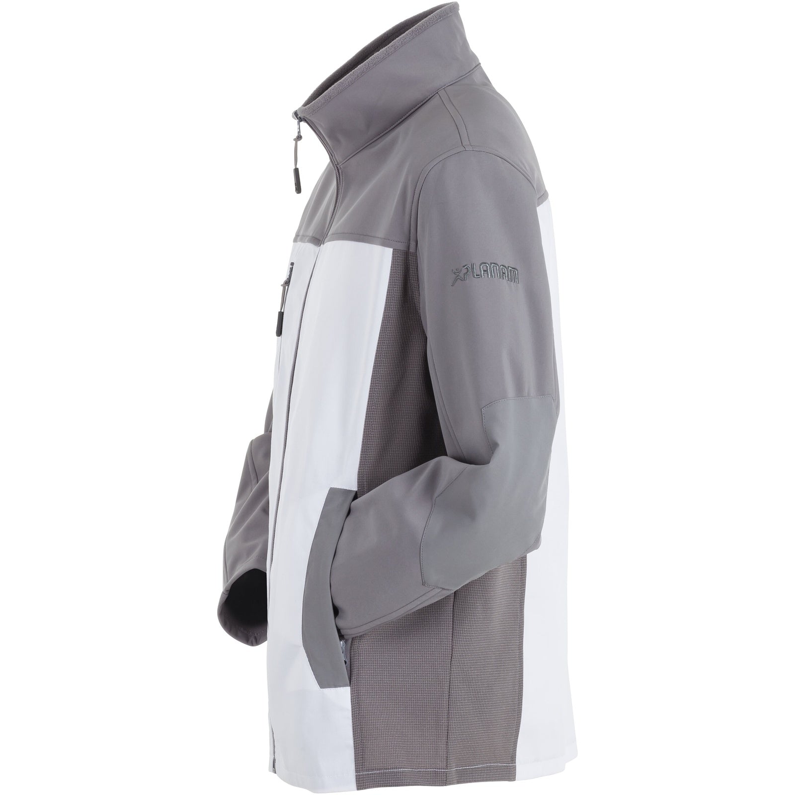 Planam Norit Men's Hybrid jacket white/zinc - Model view 4