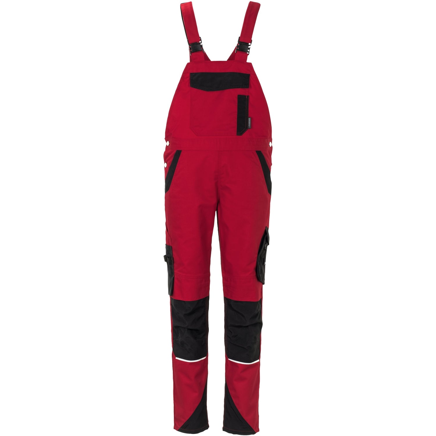Planam Norit Women's dungarees red/black - Main