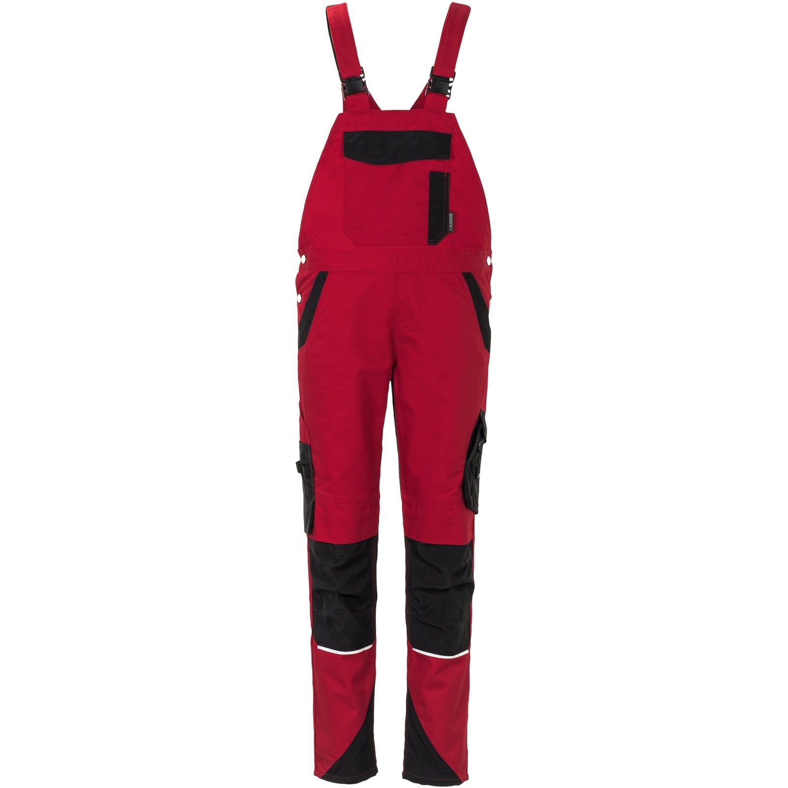 Planam Norit Women's dungarees red/black - Model view 1