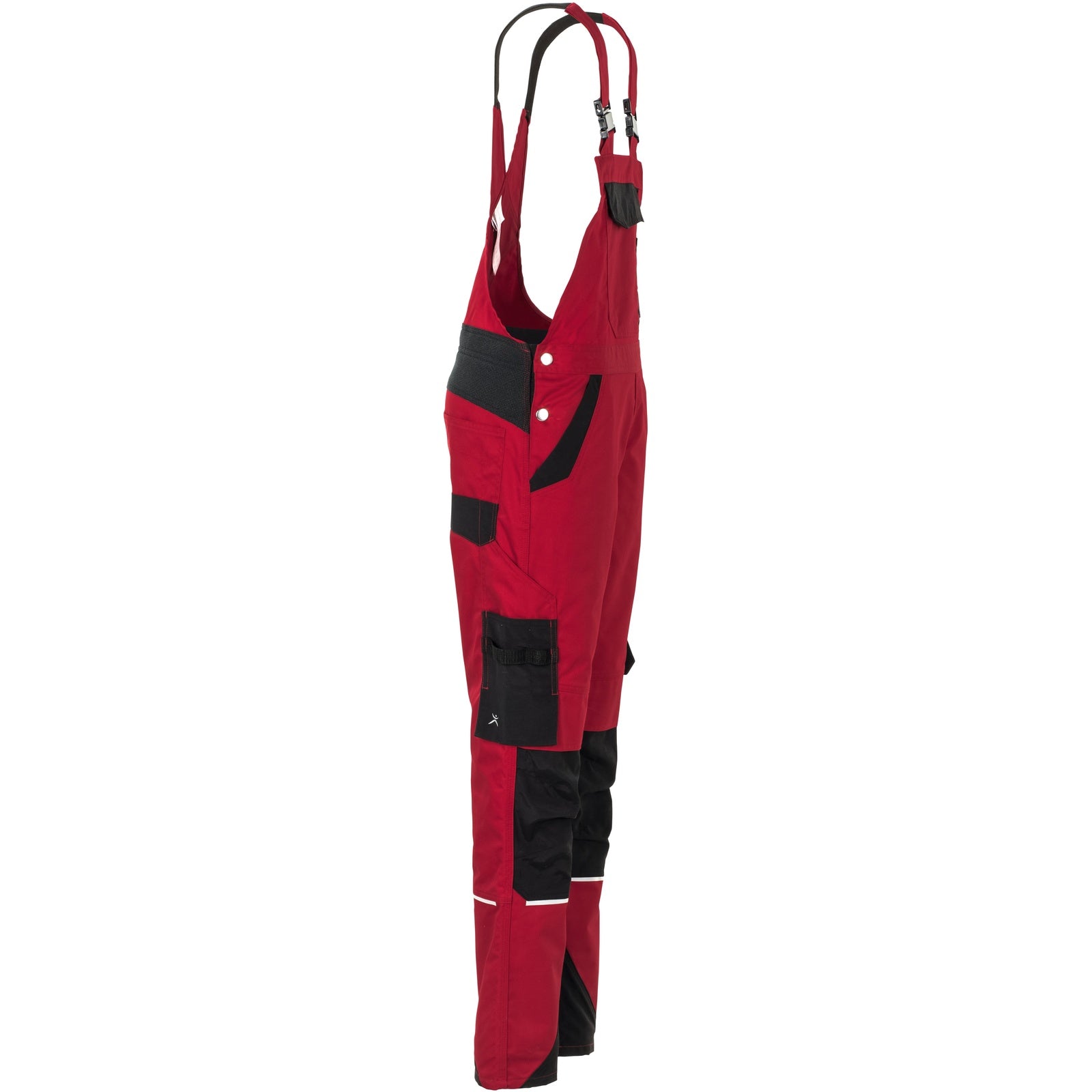 Planam Norit Women's dungarees red/black - Model view 3
