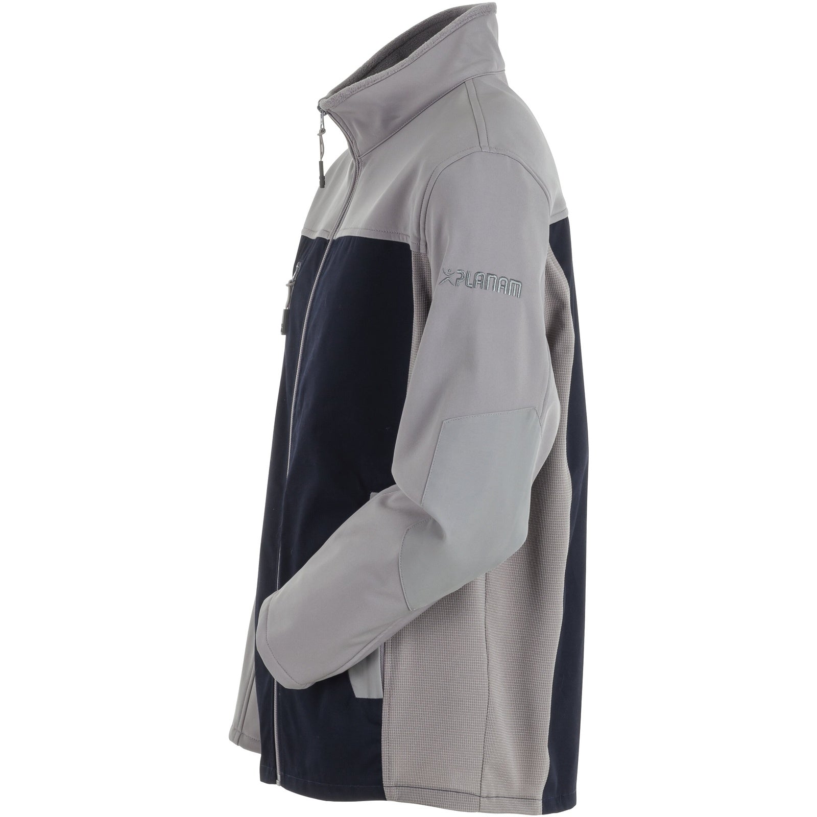 Planam Norit Men's Hybrid jacket blackblue/zinc - Model view 4