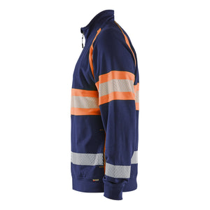 Blaklader BLAKLADER 35511158 Hi Vis Sweater Hi Vis Reflective Full-zip Work Sweatshirt MEN - 100% Cotton - 355111588953_CL