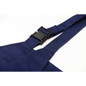 Planam Canvas 320 Dungarees royal blue/royal blue - Perfect fit thanks to the elastic inserts