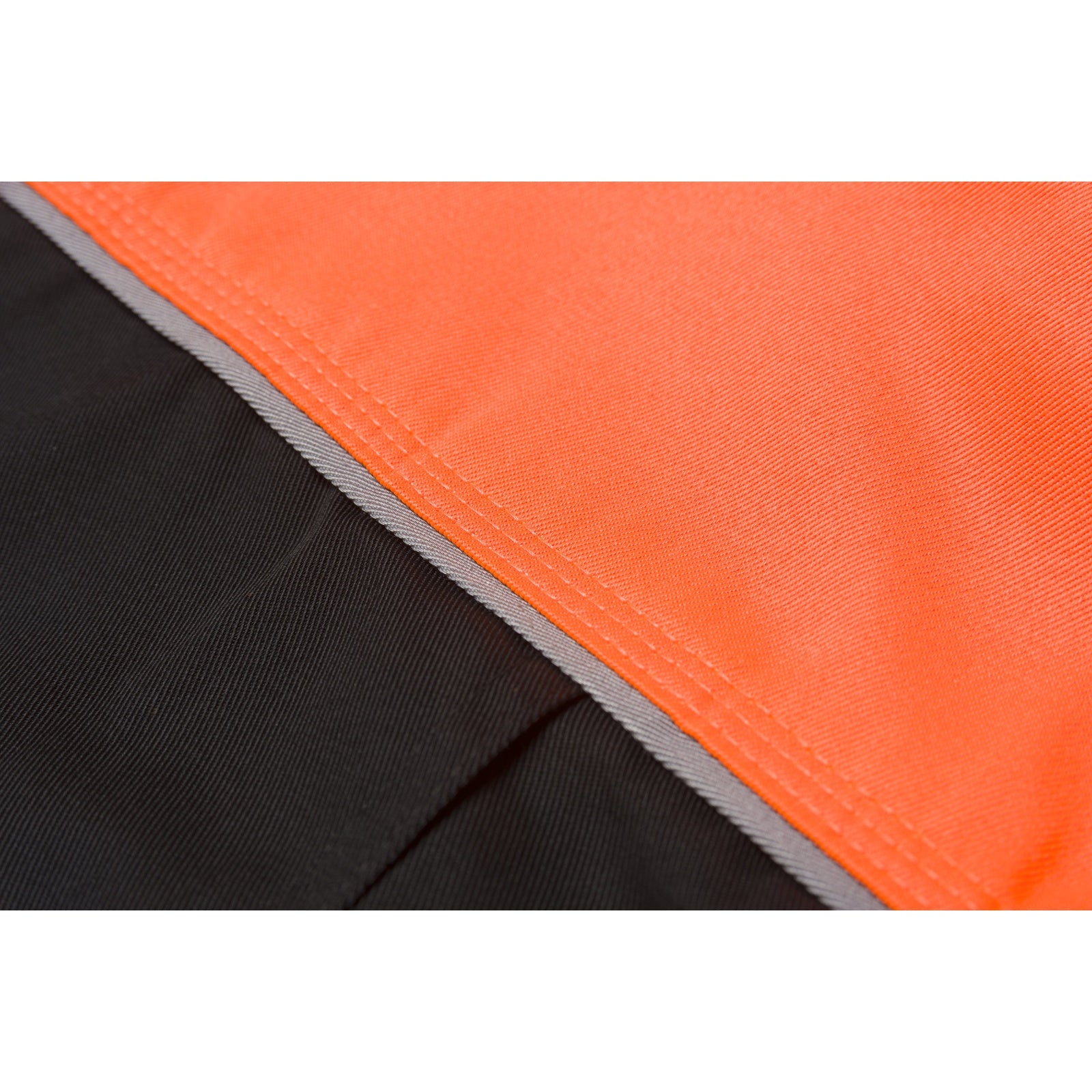 Planam Visline V1 Waisted Jacket zinc/orange/slate - The triple-stitched fell seams mean the clothing can withstand plenty of wear and tear.