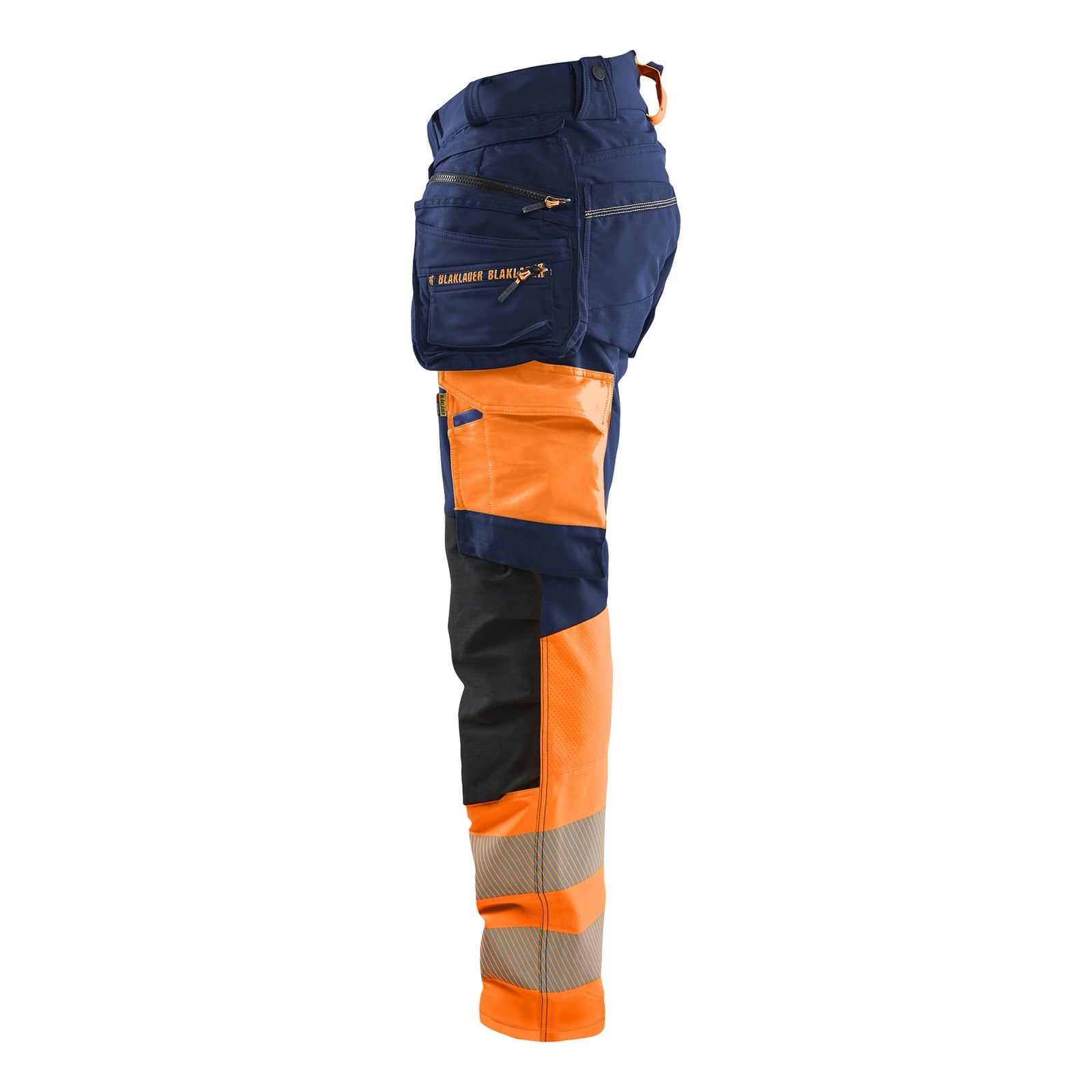 Blaklader BLAKLADER 11251648 Hi Vis Trousers 4 Way Stretch Hi Vis Reflective Work Trousers Men - Double Weave - 112516488953_CL