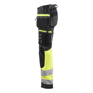 Blaklader BLAKLADER 71961370 | Women's Hi vis Trousers with Stretch Hi Vis Reflective Work Trousers Women - 100% Cotton - 719613709933_CL