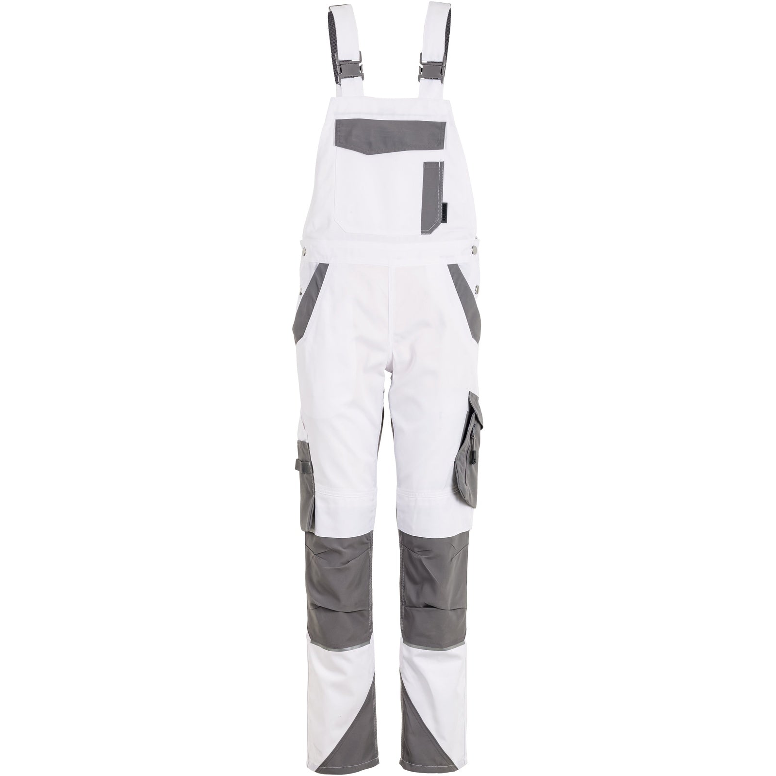 Planam Norit Women's dungarees white/zinc - Model view 1