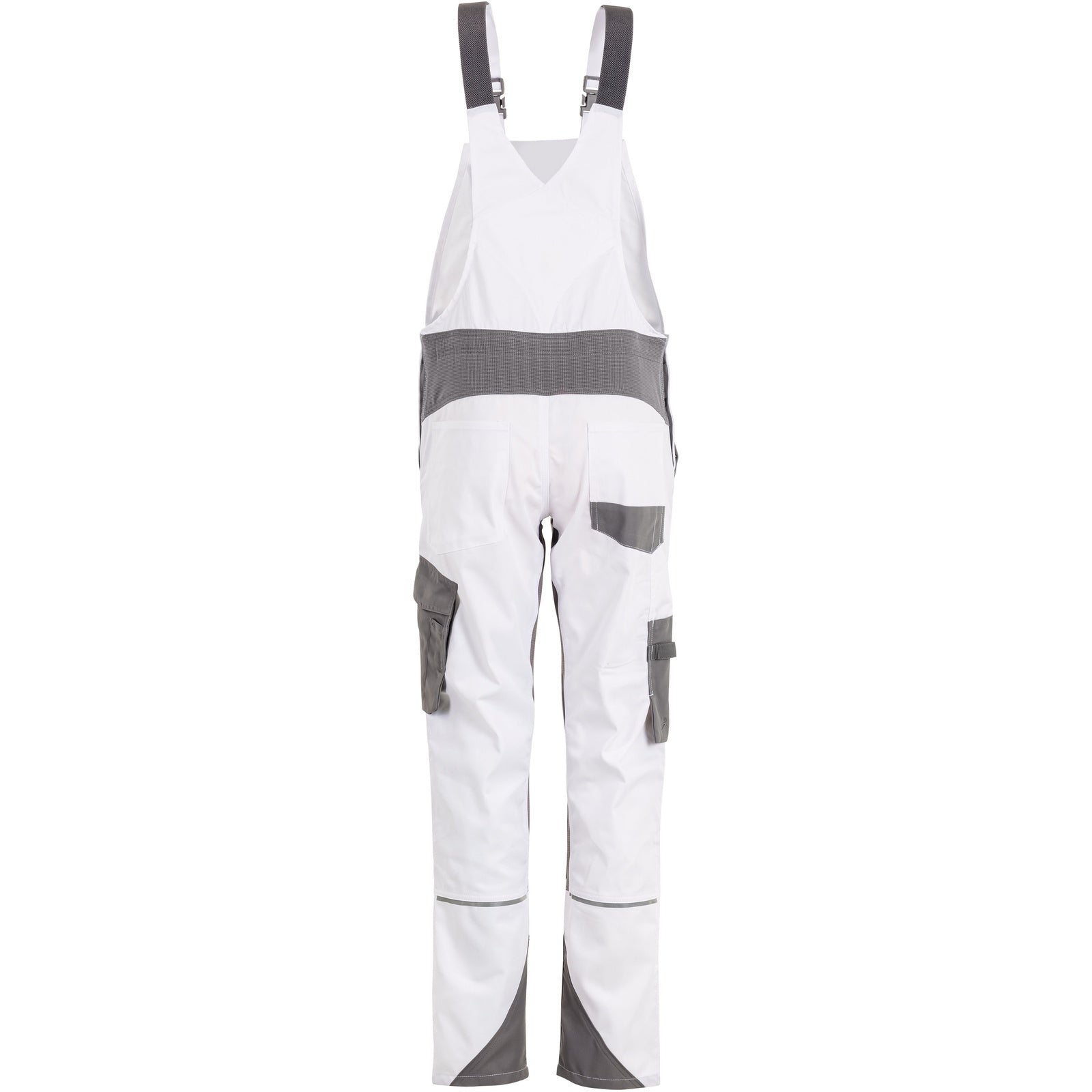 Planam Norit Women's dungarees white/zinc - Model view 2