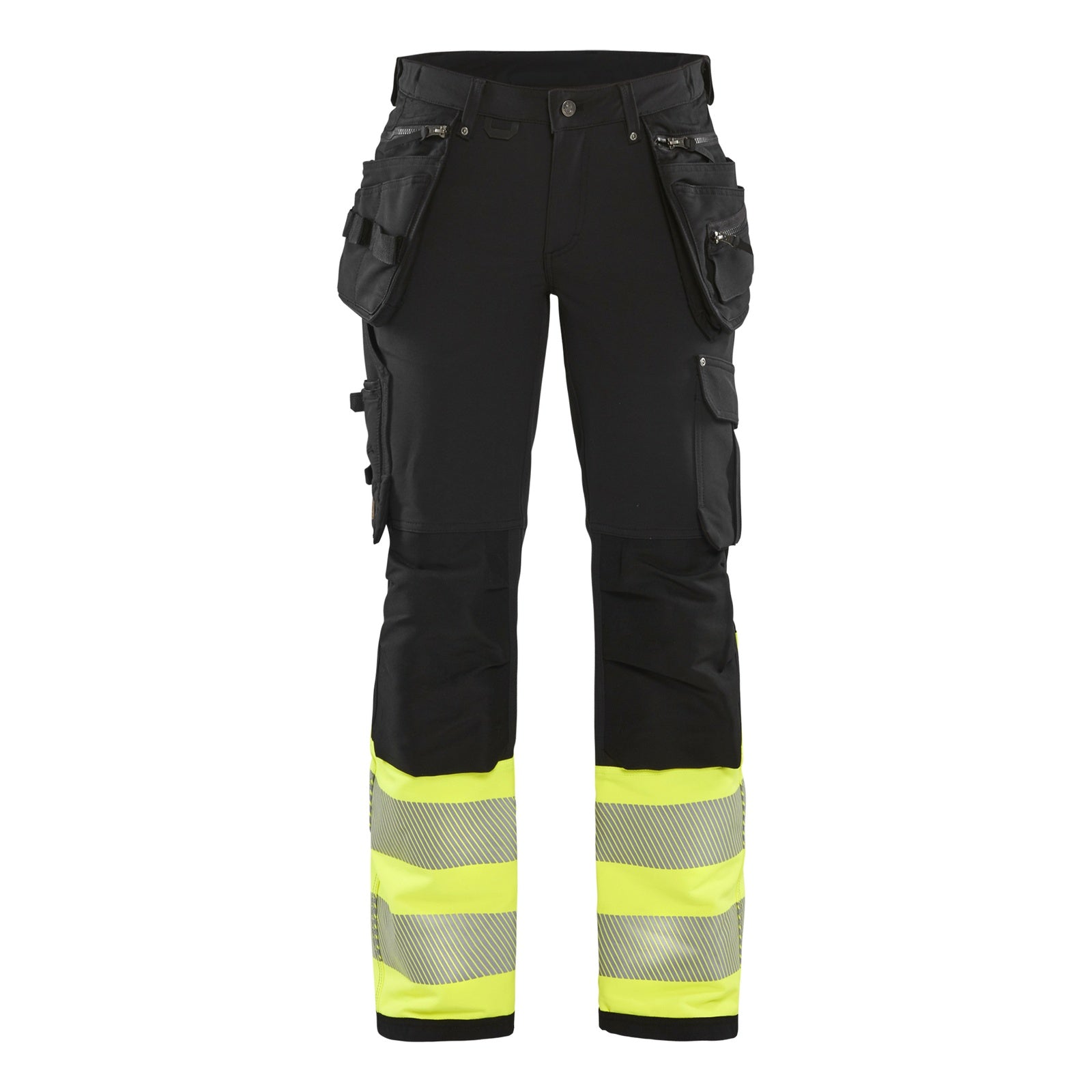 Blaklader BLAKLADER 71931642 | Women's hi vis trouser with 4 way stretch Hi Vis Reflective Work Trousers Women - Water Repellent - 719316429933