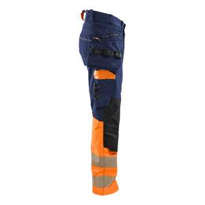 Blaklader BLAKLADER 11251648 Hi Vis Trousers 4 Way Stretch Hi Vis Reflective Work Trousers Men - Double Weave - 112516488953_CR