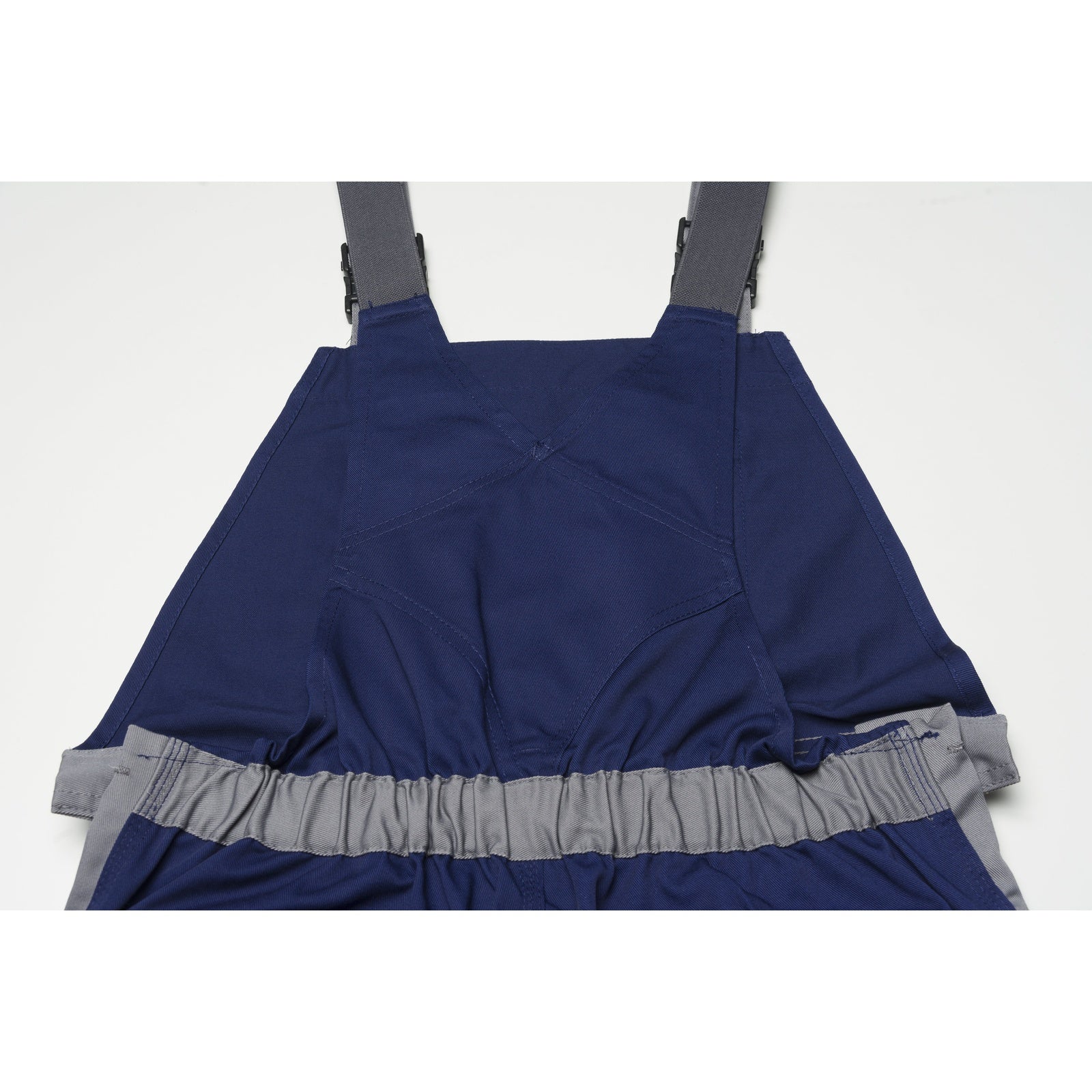 Planam Visline Dungarees zinc/orange/slate - The high back with braces allows you to feel safe and comfortable, no matter how much you’re moving around at work.
