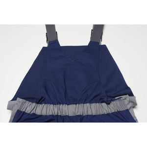 Planam Visline Dungarees zinc/orange/slate - The high back with braces allows you to feel safe and comfortable, no matter how much you’re moving around at work.