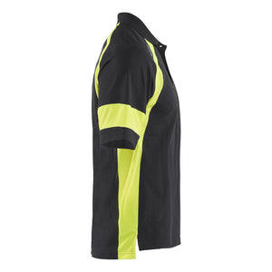 Blaklader BLAKLADER 35281050 Polo Shirt with Hi vis Hi Vis Reflective Short Sleeve Work Polo MEN - 60% Cotton 40% Polyester - 352810509933_CR