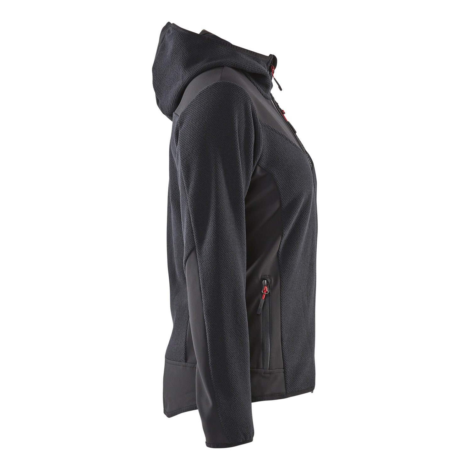 Blaklader BLAKLADER 59412536 Women's knitted jacket with softshell and hood Knitted Work Jacket WOMEN - Stretch - 594125369799_CR