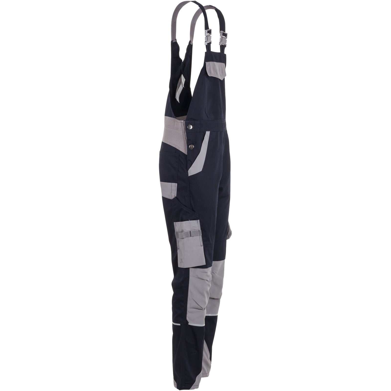 Planam Norit Women's dungarees blackblue/zinc - Model view 3