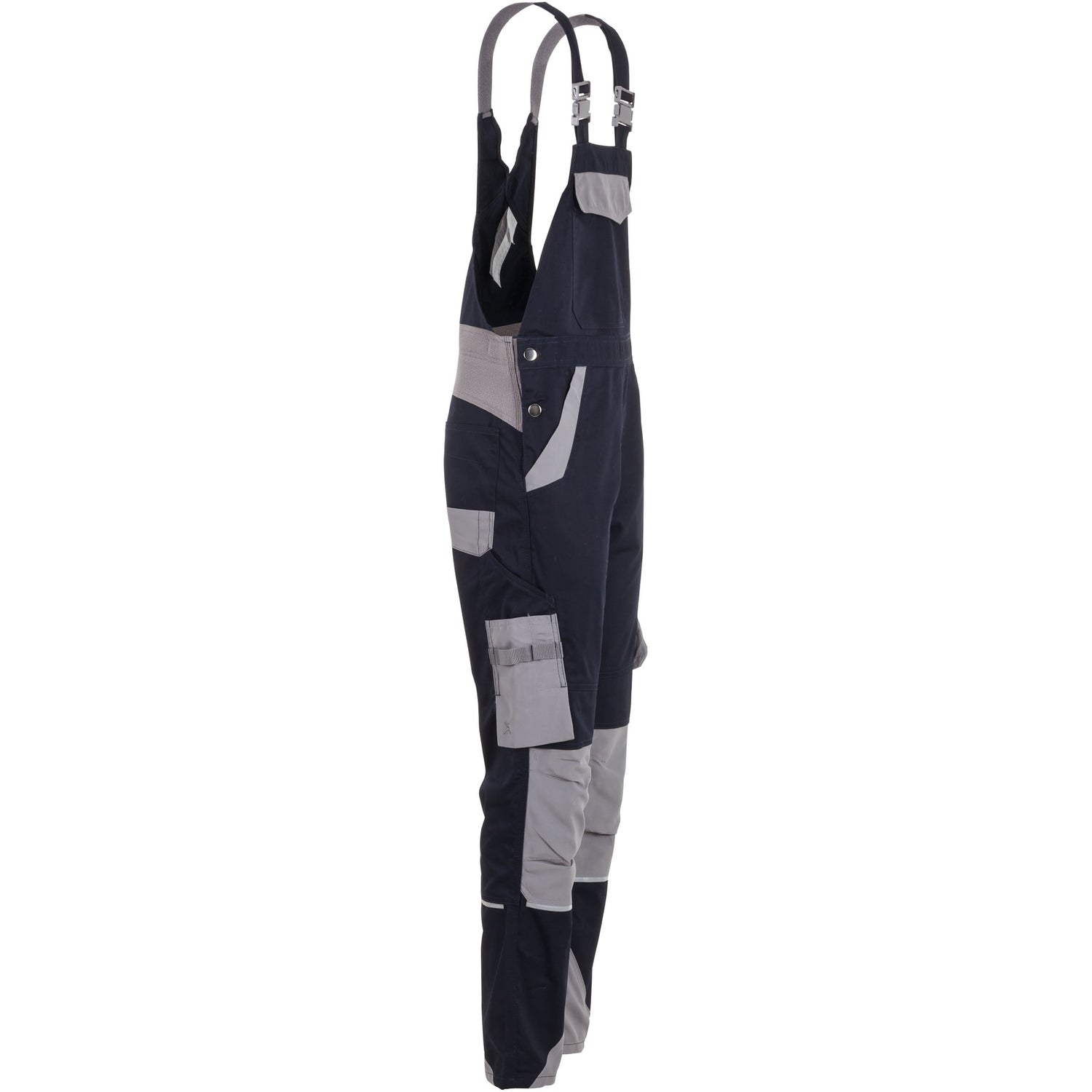 Planam Norit Women's dungarees blackblue/zinc - Model view 3