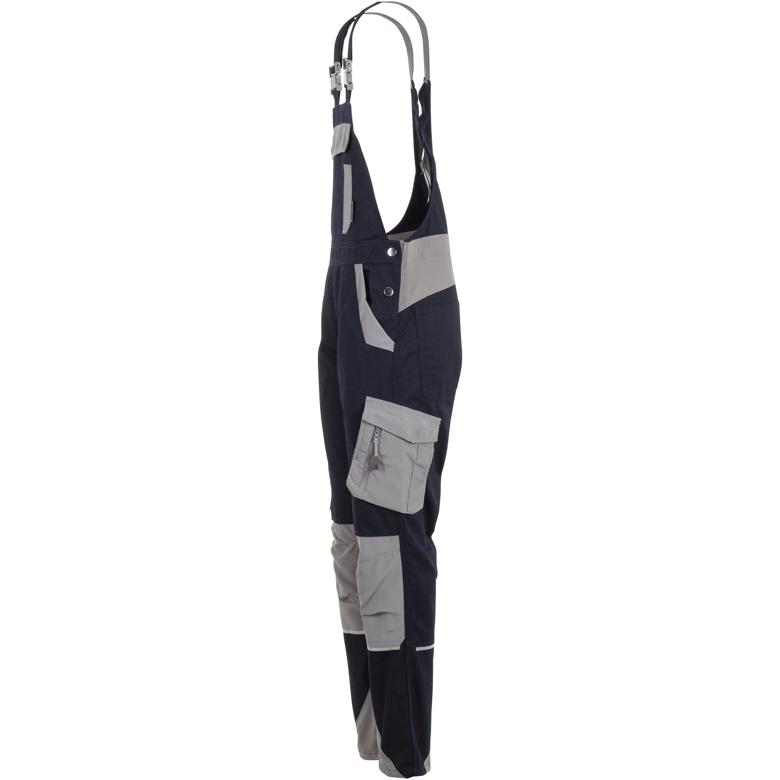 Planam Norit Women's dungarees blackblue/zinc - Model view 4