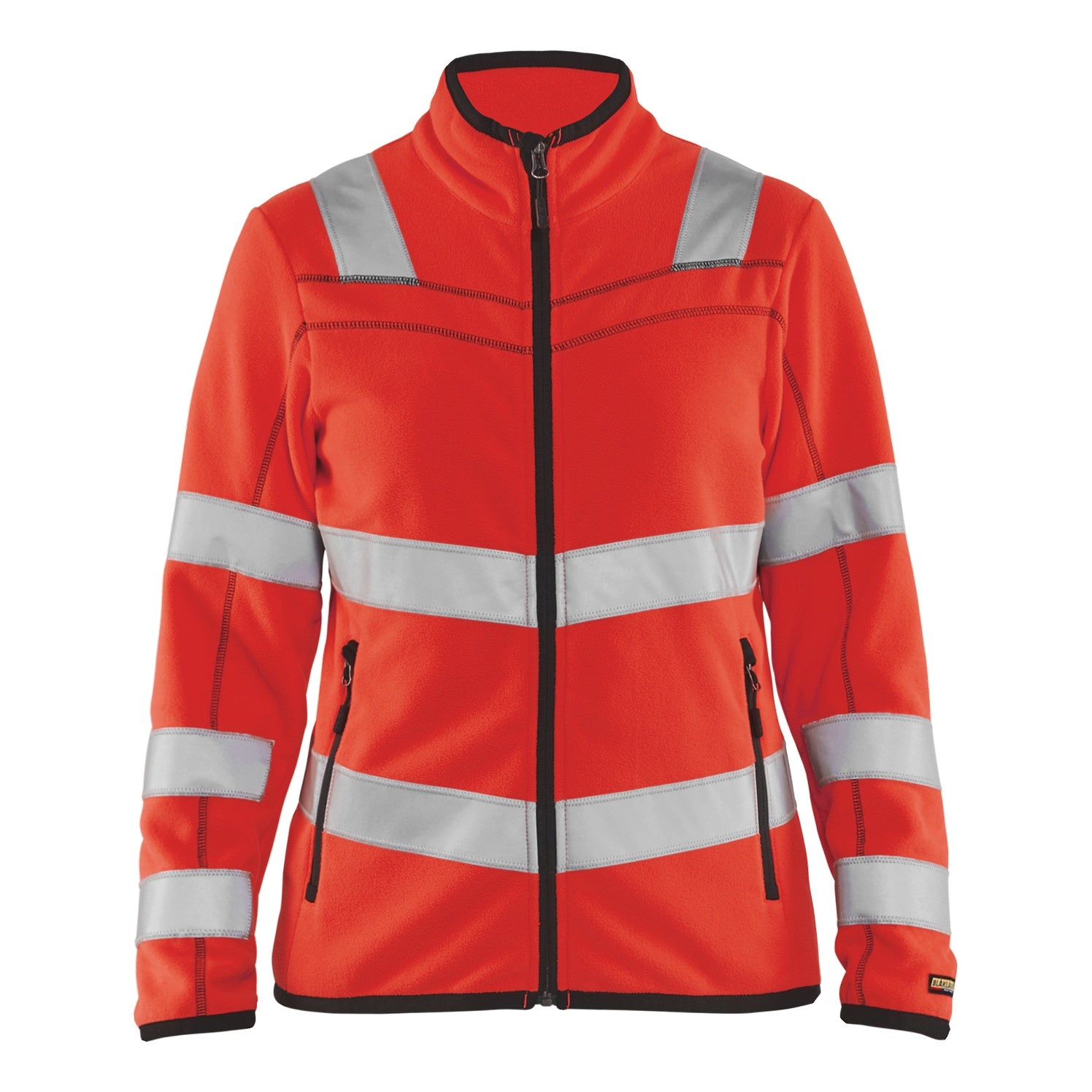 Blaklader BLAKLADER 49661010 Women's Hi Vis microfleece jacket Hi Vis Reflective Work Jacket WOMEN - Antipilling Fleece - 496610105500