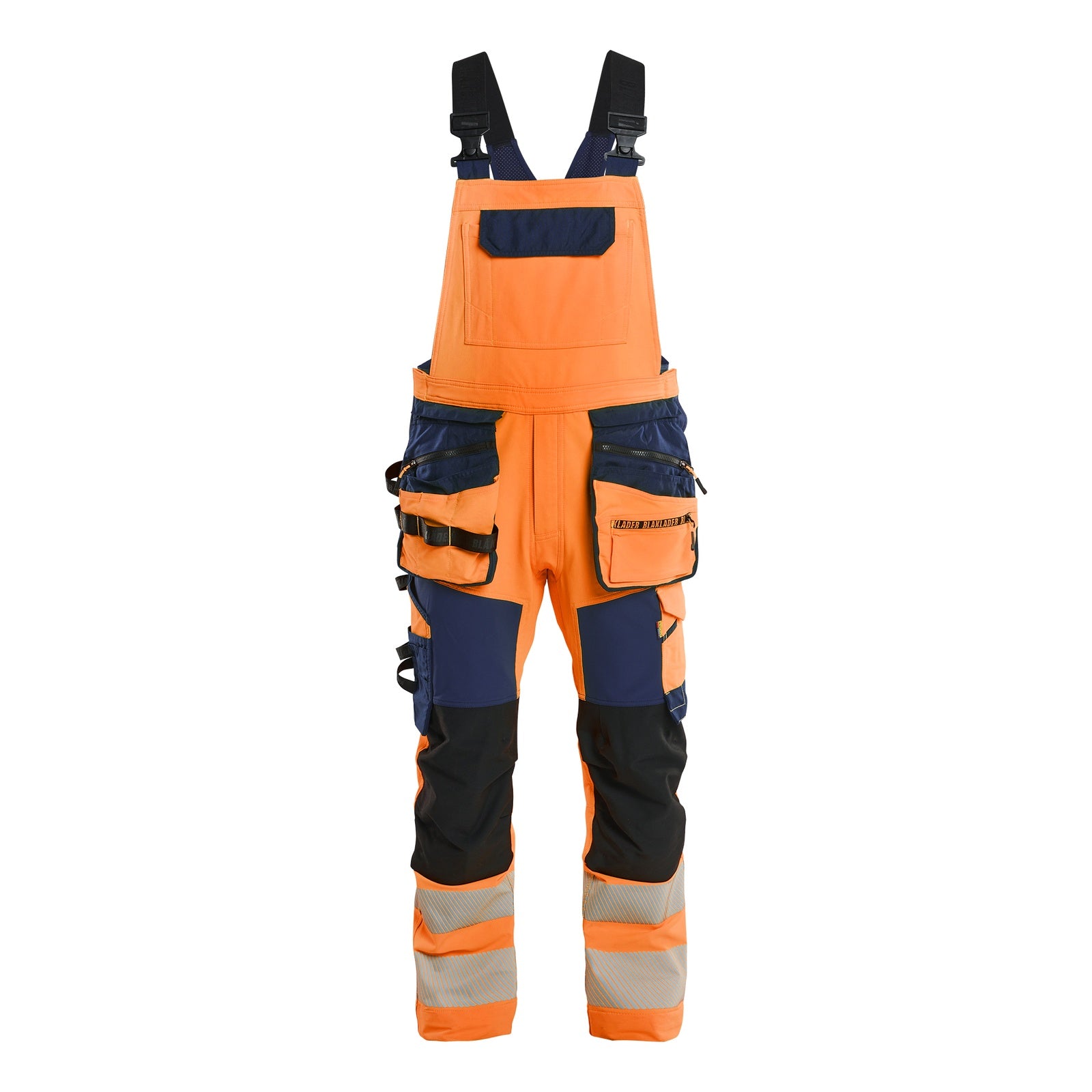 Blaklader BLAKLADER 26261648 Hi Vis bib overalls 4 way stretch Hi Vis Reflective Work Bib Trousers Men - double weave - 262616485389