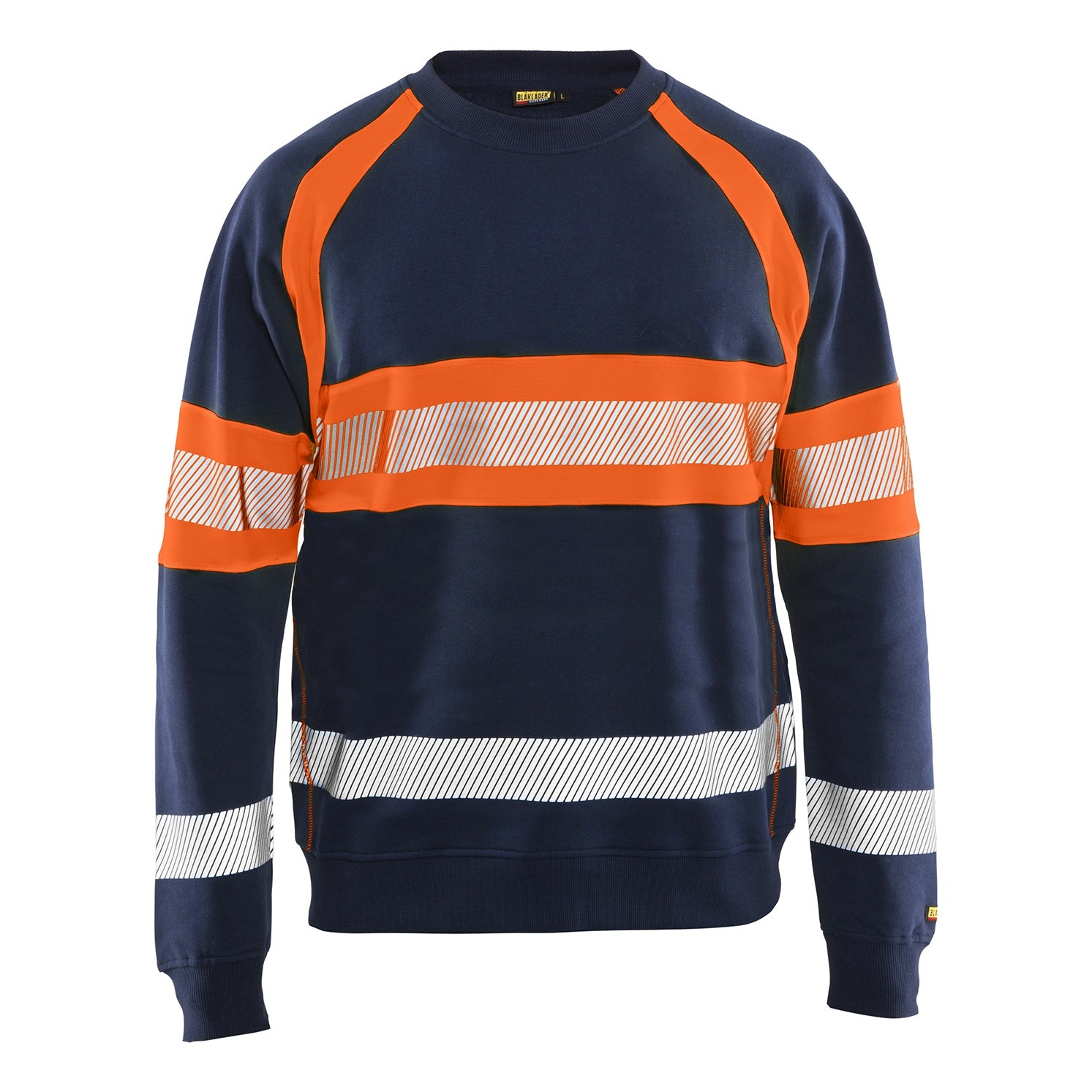 Blaklader BLAKLADER 33591158 Hi Vis Sweater Hi Vis Reflective Work Sweatshirt MEN - 100% Cotton - 335911588953