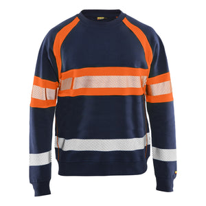 Blaklader BLAKLADER 33591158 Hi Vis Sweater Hi Vis Reflective Work Sweatshirt MEN - 100% Cotton - 335911588953