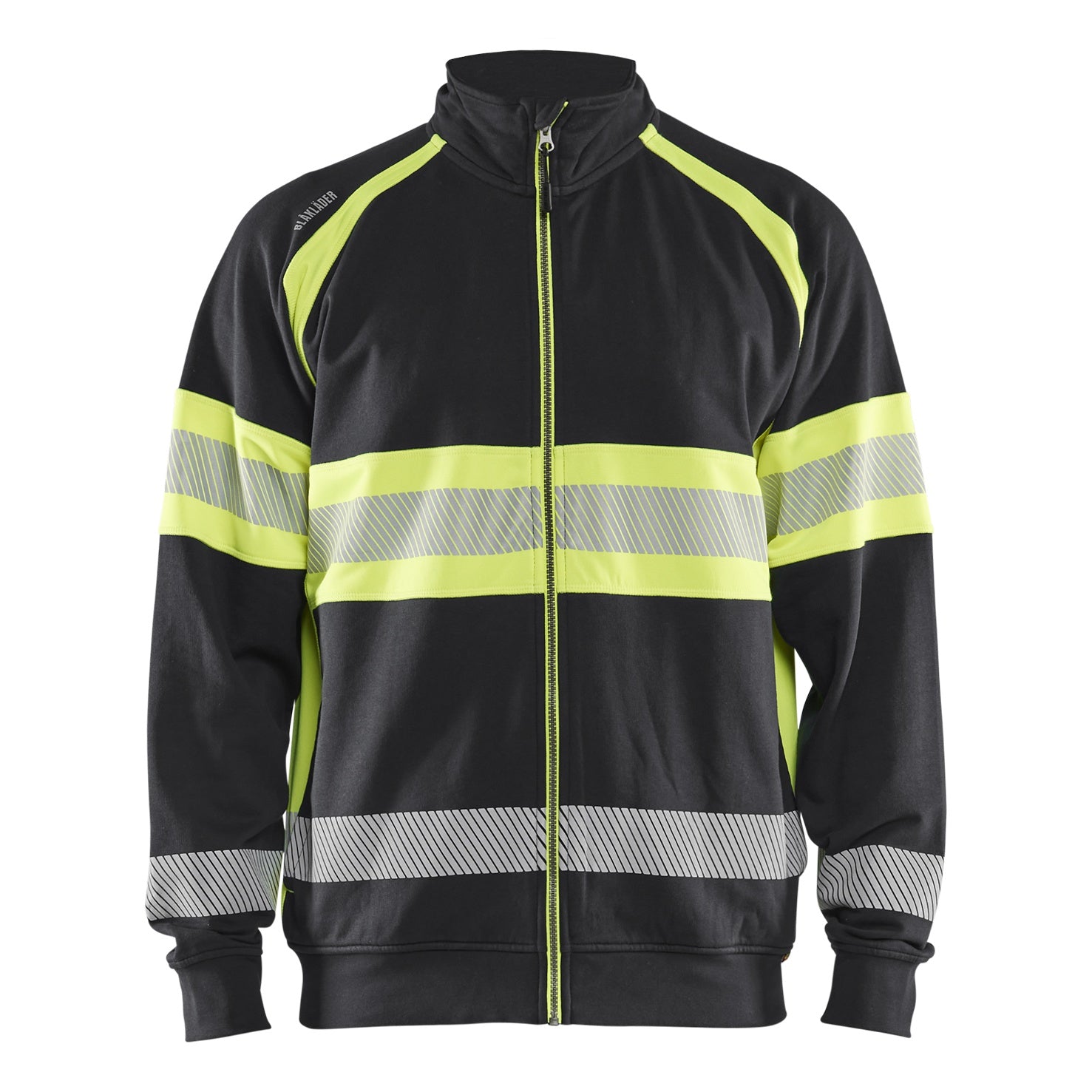 Blaklader BLAKLADER 35511158 Hi Vis Sweater Hi Vis Reflective Full-zip Work Sweatshirt MEN - 100% Cotton - 355111589933
