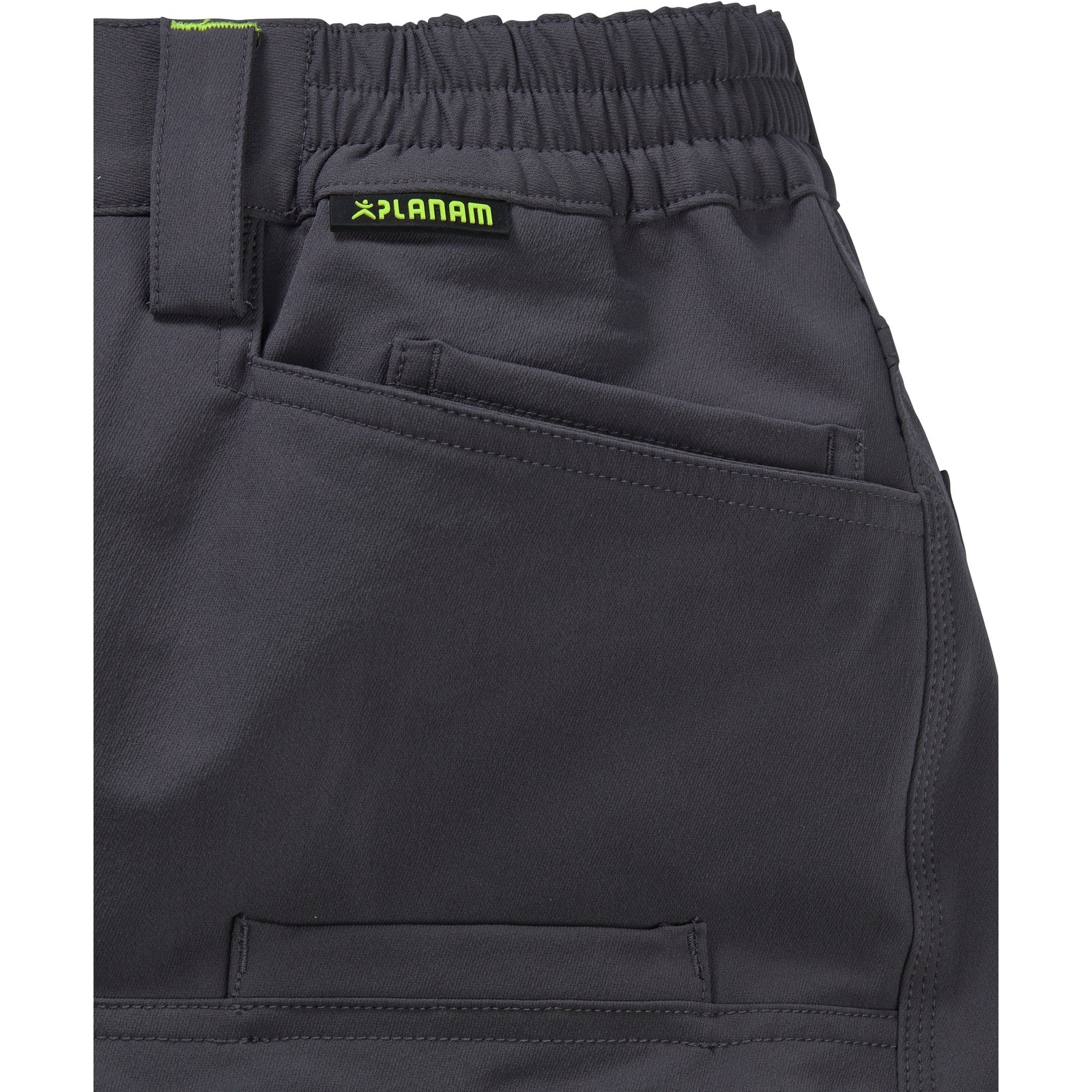 Planam rECOline Trousers black/black - There’s even space for your smartphone in the mobile phone pocket.