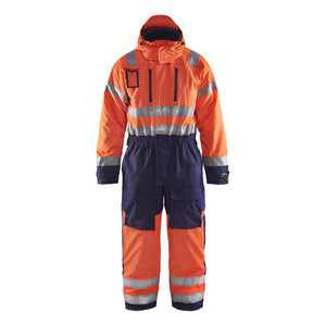 Blaklader BLAKLADER 67631977 Hi Vis Winter Overall Hi Vis Reflective Work Overall Men - Waterproof - 676319775389