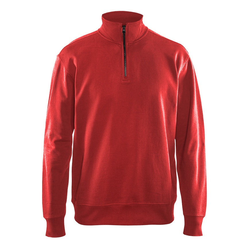 Blaklader BLAKLADER 33691158 Sweatshirt with Half Zip Work Sweatshirt MEN - 100% Cotton - 336911585600_low