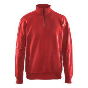 Blaklader BLAKLADER 33691158 Sweatshirt with Half Zip Work Sweatshirt MEN - 100% Cotton - 336911585600_low