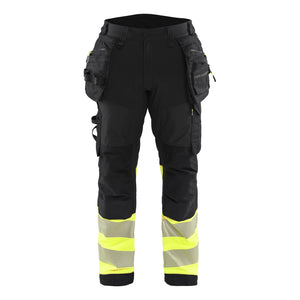 Blaklader BLAKLADER 18212513 | Hi vis Softshell Trousers Hi Vis Reflective Work Trousers Men - Waterproof - 182125139933