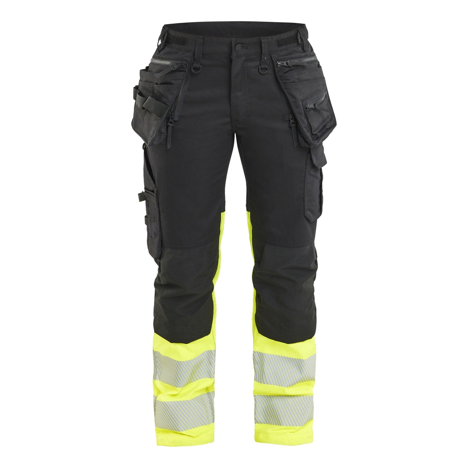 Blaklader BLAKLADER 70301149 | Women's Hi vis Trousers Stretch Hi Vis Reflective Work Trousers Women - Cordura Denim - 703011499933